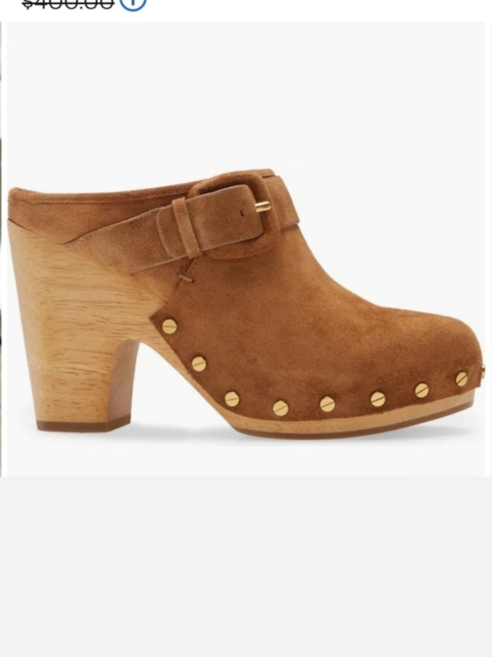 NWOT Veronica Beard Tan Suede Slip-On Clogs - Picture 4 of 16